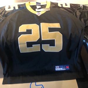 Reggie Bush authentic Saints jersey.
